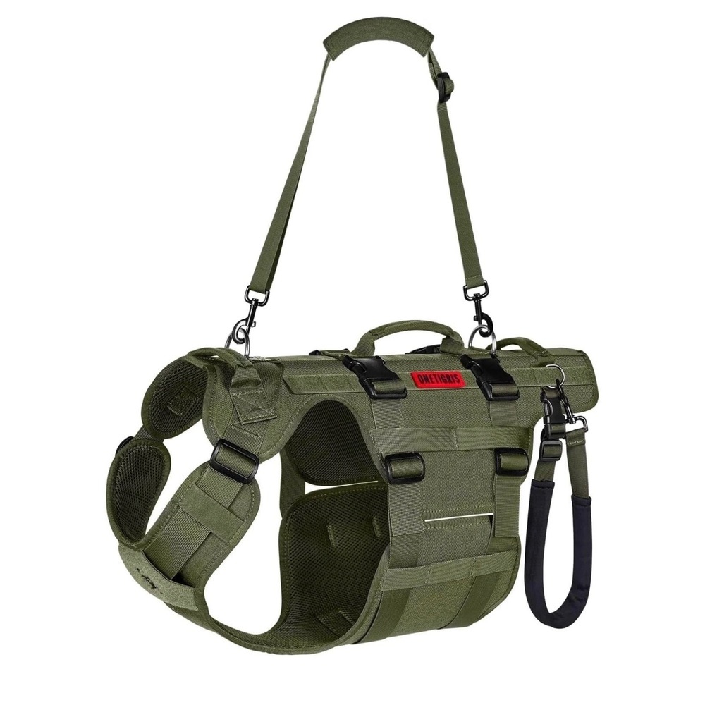 OneTigris Tactical Dog Lift Harness XL Full Body Support Vest Ranger Green New